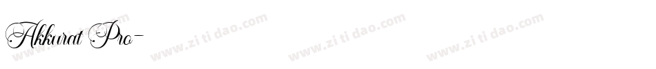 Akkurat Pro字体转换